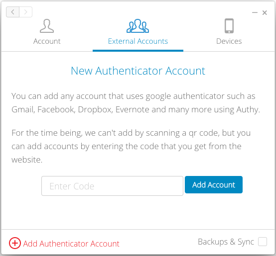 Authy Code